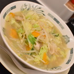 日高屋 - 野菜たっぷりタンメン餃子セット（７３０円）２０１８年８月