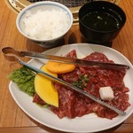 焼肉ハウス香洛園 - ヘルシーロース定食【2018.8】