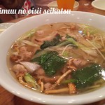 玩味 - キノコとザーサイの塩ラーメン