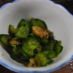 大衆酒場 斎藤 - 胡瓜もみ茗荷入り