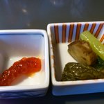 とんかつ処 岩松 - 筋子とお新香