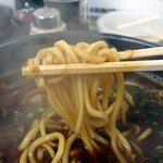 菜麺 - 麺はモチモチ太麺