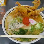 有頂天の元祖 - ワンタンゲソ天みそラーメン(大盛)