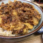 豊野丼 - あさりのかき揚げ天丼