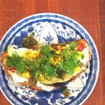 ブリコラージュ ブレッド アンド カンパニー ダイニング・カフェ - ゴールドラッシュが甘くて、しょっつると香草ソースが風味豊かで。水茄子ジューシー、豆腐サワークリームの酸味まろやか。エンドレスで食べたい美味しさでした☆(*´∀｀)ﾉ 20180908