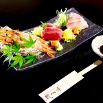 蔵四季 - 刺身3点盛 980円