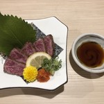 元祖343鮨 - 黒毛和牛（A5）タタキ