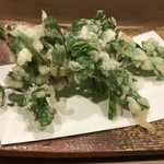 うを徳 - 村上産天然山三つ葉 天ぷら
