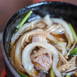 ひびき庵 - 鴨汁（かもじる）に切麥（きりむぎ）