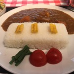 アルプスの里 - ダムカレー背面より