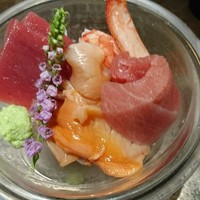 鮨 なかや - 二段上の赤系刺し身。