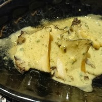 鮨 なかや - 鮑の肝バターソース。
