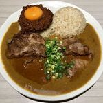 吉田カレー  - ミックス大・ルー増量・豚・キーマ
