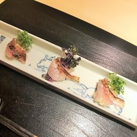 ぎんざ 一二岐 - 炙りのど黒のスプラウト巻き