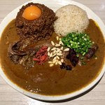 吉田カレー  - ミックス大・ルー増量・豚・キーマ