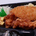 Bentouya Gohangohan - から揚げと白身魚フライ旨しっ！。