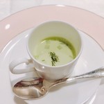 北島亭 - 2018.7.  胡瓜の冷製スープ