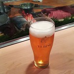 柳鮨 - エビス生ビール