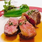 北島亭 - 2018.7.  三重県産 三重牛A5ランク イチボのロースト