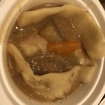 酒喰処 かぼす - だんご汁(ほうとうとは違うらしいです)