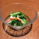柚庵 - お通し きゅうりの酢の物