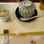 梅の花 - 梅ランチ　お通しと茶碗蒸し