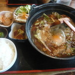 かもや - ランチ　鴨味噌煮込みうどん