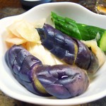 庚申酒場 - 新生姜のぬか漬けもいけます☆