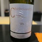 日本料理 晴山 - 30年9月　Jean Rijckaert Chablis Grand Cru Bougros Vieilles Vignes 2015