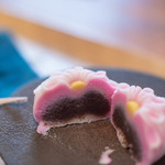 和三盆 恵菓 - "姫菊（ひめぎく）"、斷面（きりくち）