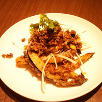 京鼎樓 HANARE店 - 「長茄子の四川漬け菜炒め」。おススメです。