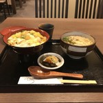 Hirohiro - 淡路鶏の親子丼と小うどんのセットをいただきました(2018.9.9)