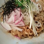 人力俥 - 手揉み煮干油そば（アップ）