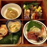 Mitsuhashi - 期間限定メニュー  重陽 @4500円
                        沢山のお料理が綺麗で華やか(^^)
                        結構ボリュームあり（笑）