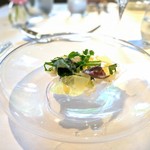 ウシマル - ガーデンサラダ 大豆のソース