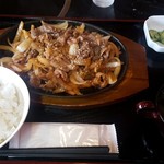 焼肉　つどい - 料理写真:牛バラ焼き定食(肉大盛り)