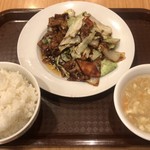 中国菜館天然坊 - 日替り定食（ホイコーロー） ¥780