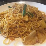 もんじゃ焼き 山吉 - キムチ焼きそば。