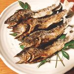 やまめ庵 - 山女の塩焼き(^^)