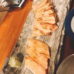 やまめ庵 - 富山⁉︎から取り寄せたサクラマスのルイベを軽く炙って(^^)