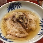 津の守坂 小柴 - 松茸素麺