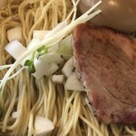 自家製麺 麺屋 利八 - あごそばに味玉を特品具