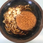 味元 - メンチ蕎麦￥480