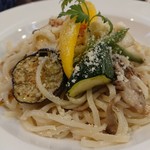Dejeuner Campanula - :ニシンのアンチョビといろいろ野菜のペペロンチーノ