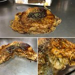 ひろしま本店 - お好み焼きの断面