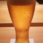 鮨 さかい - お酒①生ビール:プレミアムモルツ