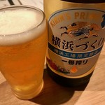 Izakaya Sazan - まずはビール（600円）で乾杯！