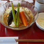 古奈屋 - 冷やし旬野菜カレーうどん