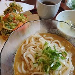 古奈屋 - 季節のかき揚げカレーうどん