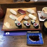 Sushi Sakana Dokoro Ajiro - 寿司ランチ＝９００円 税別